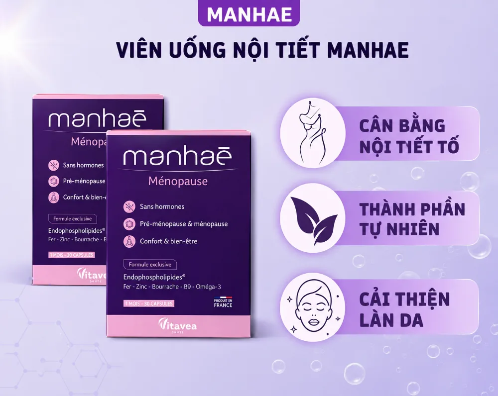 Manhae Menopause Nutrisante  Viên uống cân bằng nội tiết