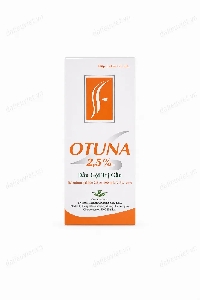 Dầu gội Otuna 2.5% trị nấm, gàu và viêm tiết bã nhờn 100ml