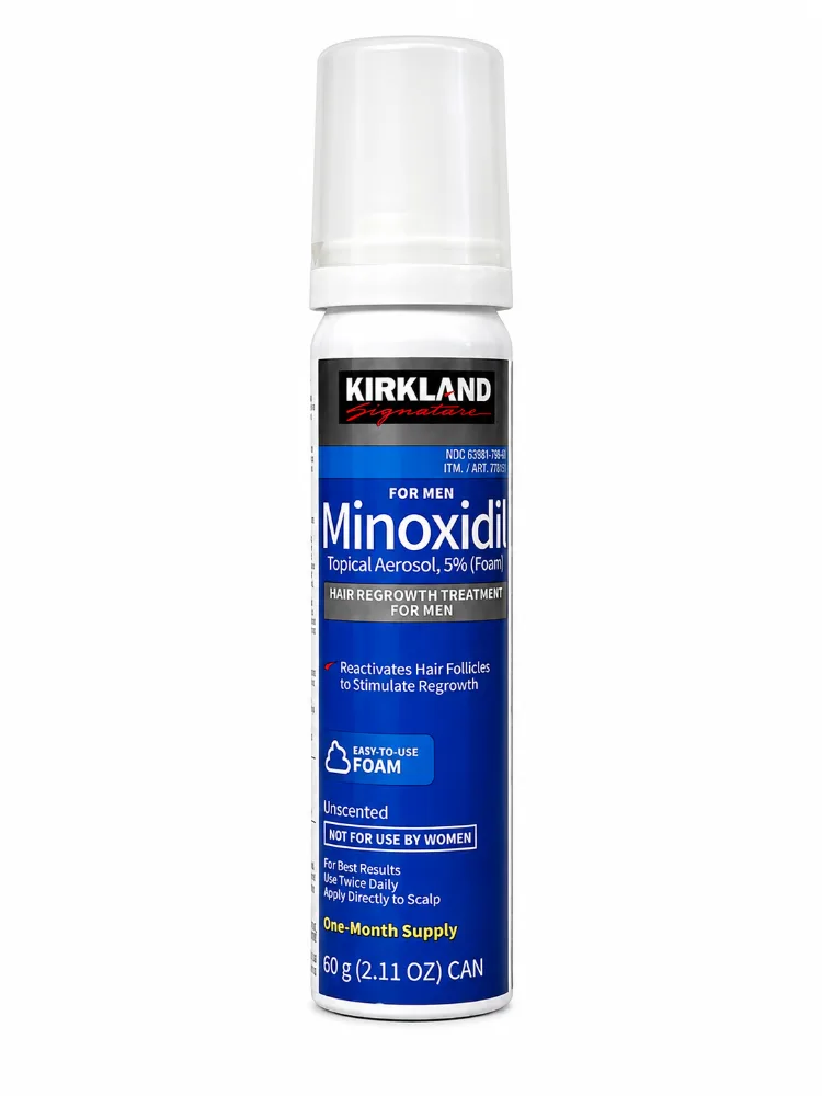 Bọt giúp mọc tóc Minoxidil Foam (Kirkland) Lọ 60g