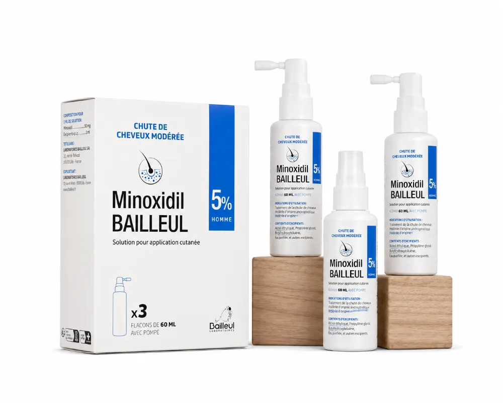 Minoxidil 5% (Bailleul) Lọ xịt 60ml