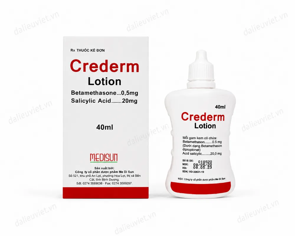 Kem Crederm Lotion Medisun điều trị vảy nến, viêm da 40ml