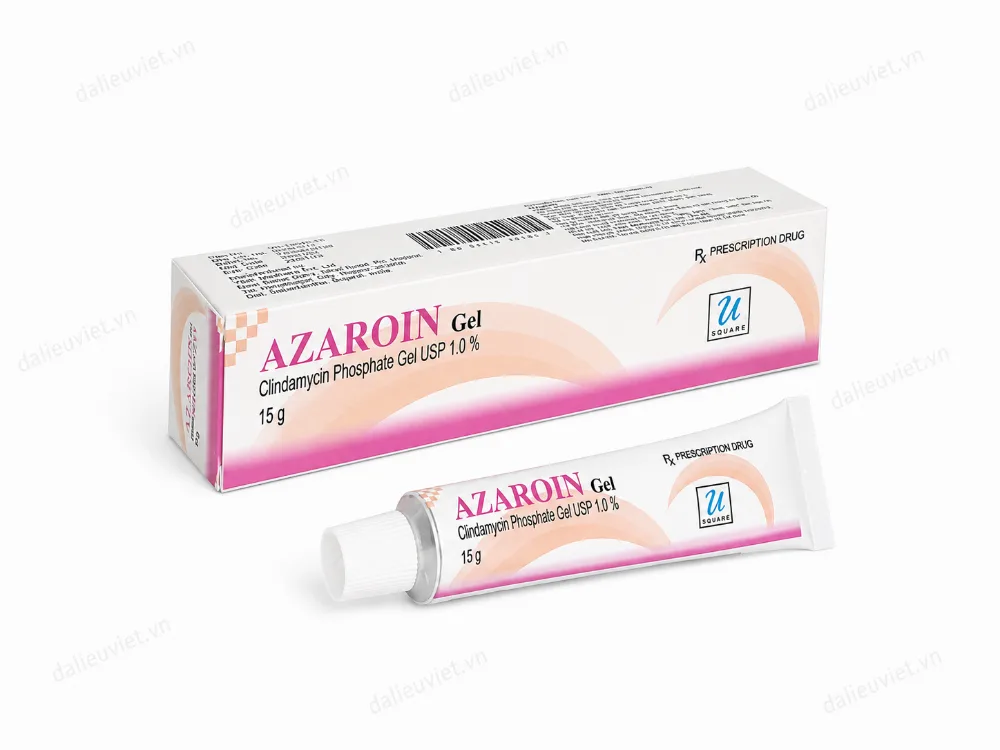 Azaroin Gel USP 1.0% Square 15g - Điều trị mụn trứng cá