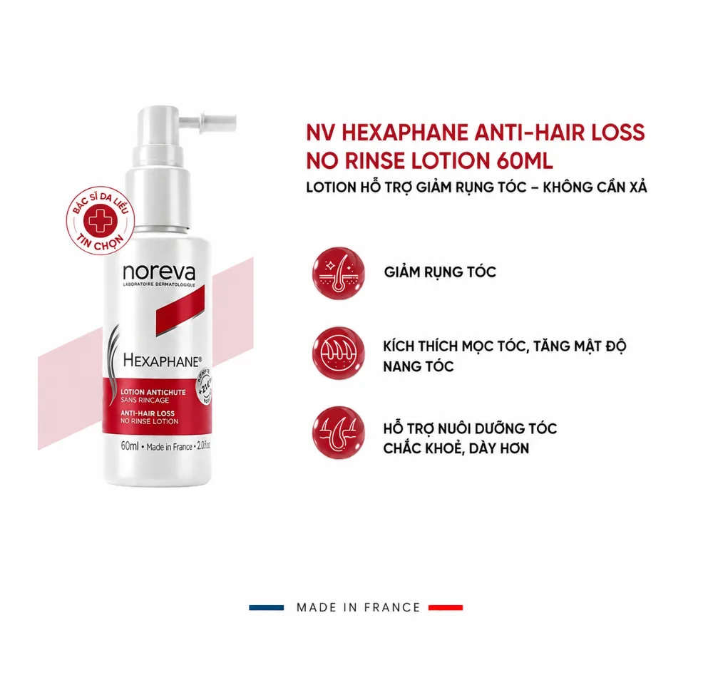 NOREVA  HEXAPHANE ANTI–HAIR LOSS LOTION – LOTION HỖ TRỢ GIẢM RỤNG TÓC (60ML)