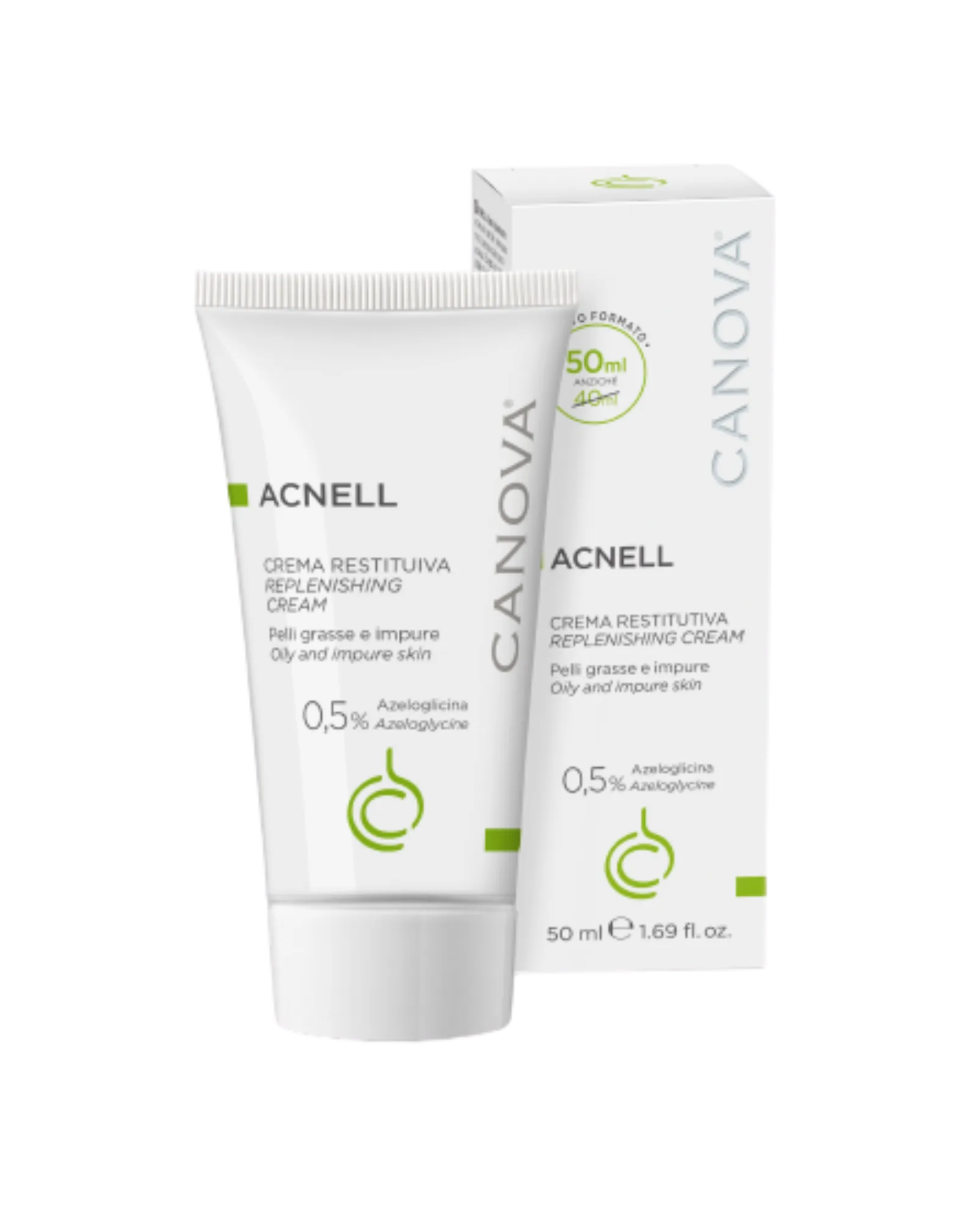 CANOVA ACNELL - REPLENISHING CREAM /Kem ngừa mụn ban đêm dành cho da mụn, da kích ứng/nhạy cảm