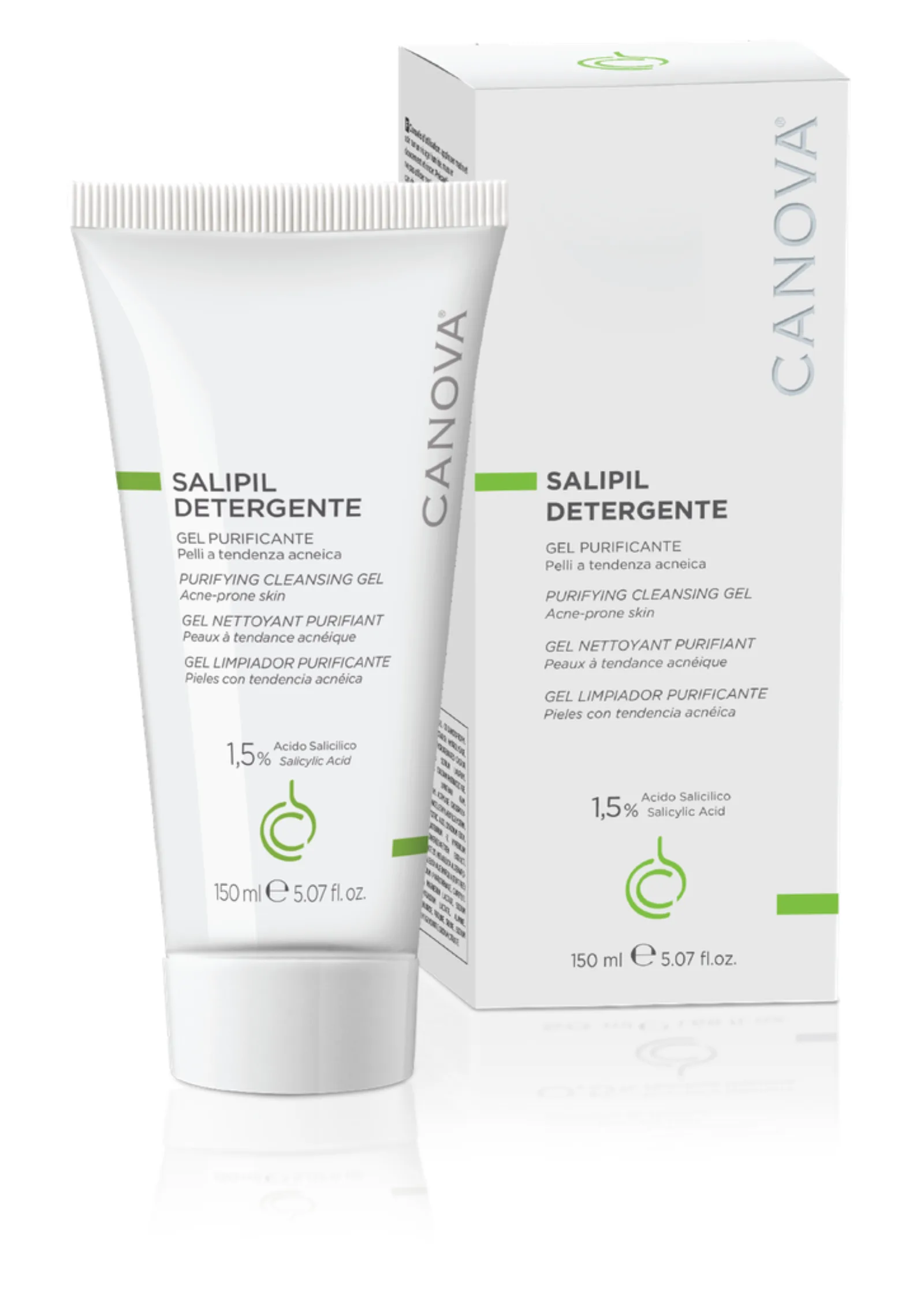 CANOVA SALIPIL DETERGENTE - PURIFYING CLEANSING GEL / Gel rửa mặt ngừa mụn