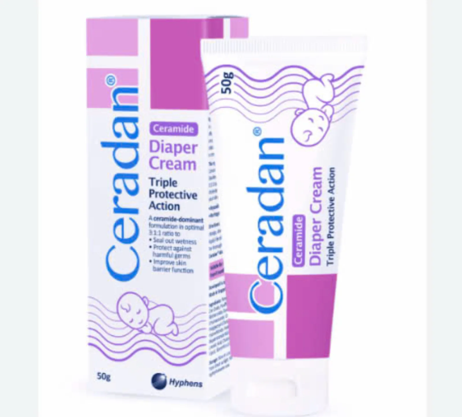 Ceradan Ceramide Diaper Cream 50g hỗ trợ làm dịu da, chống hăm tã cho bé