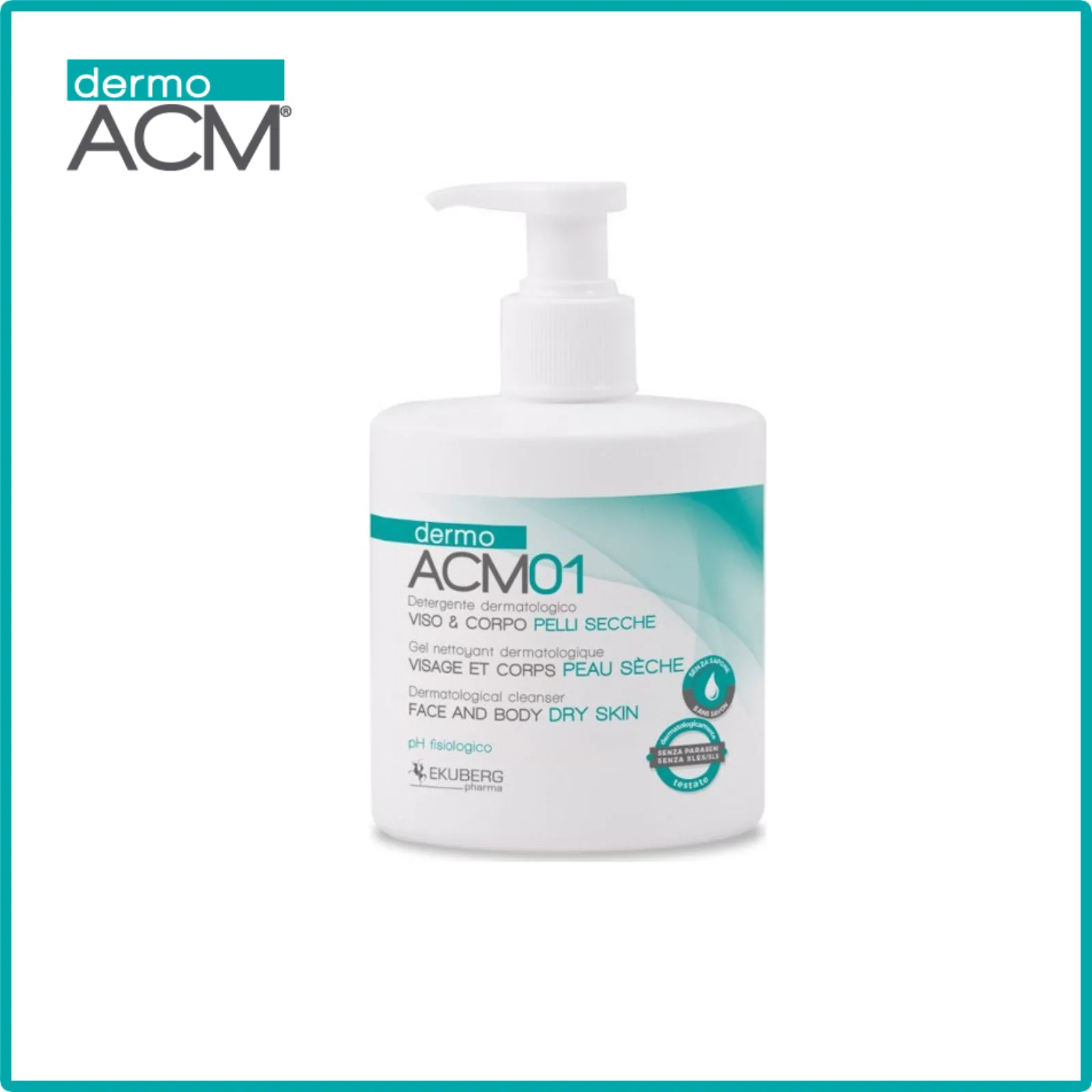 Dermo ACM 01 Dermatological Cleanser – Dung dịch làm sạch dịu nhẹ, an toàn cho làn da nhạy cảm