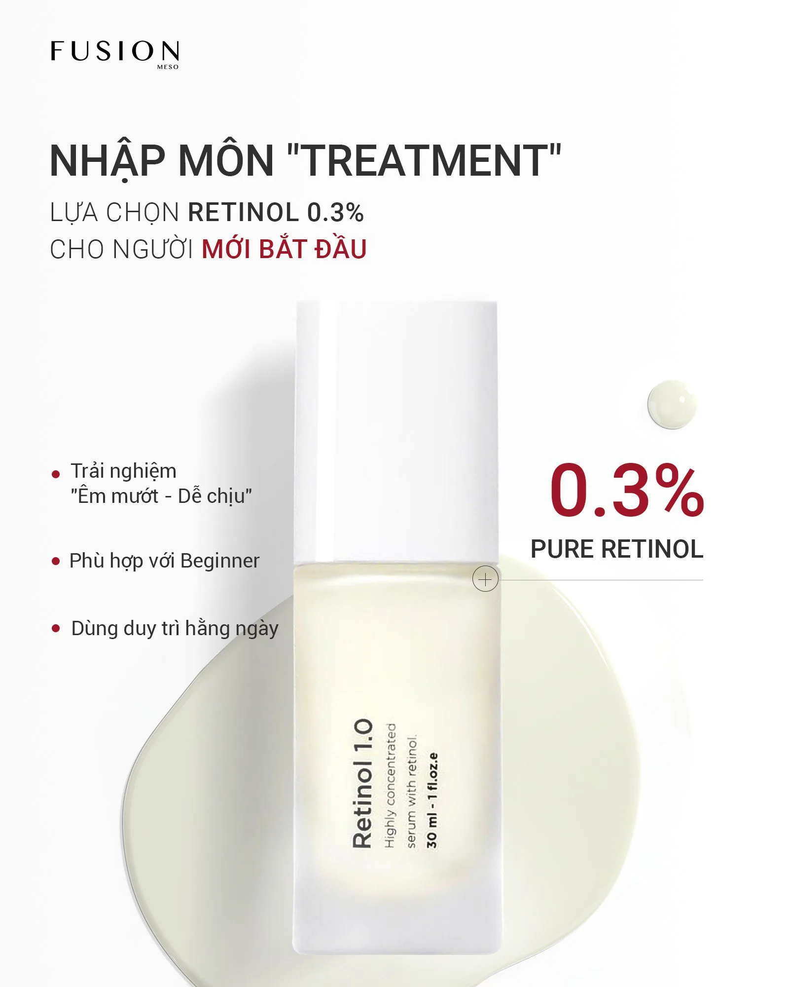 Fusion Retinol 1.0 - Kem chống lão hóa