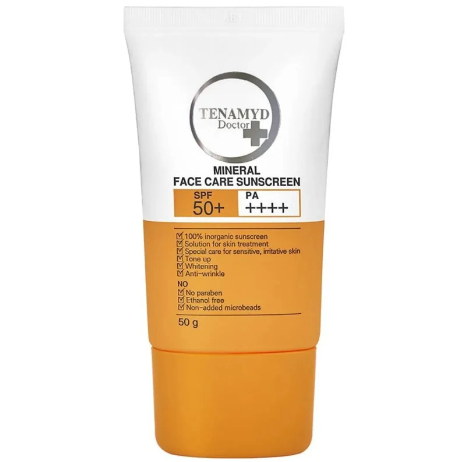 Kem chống nắng vật lý SPF50+/PA++++ - TENAMYD DOCTOR MINERAL FACE CARE SUNSCREEN SPF50+/PA++++ / Tuýp/ 50g