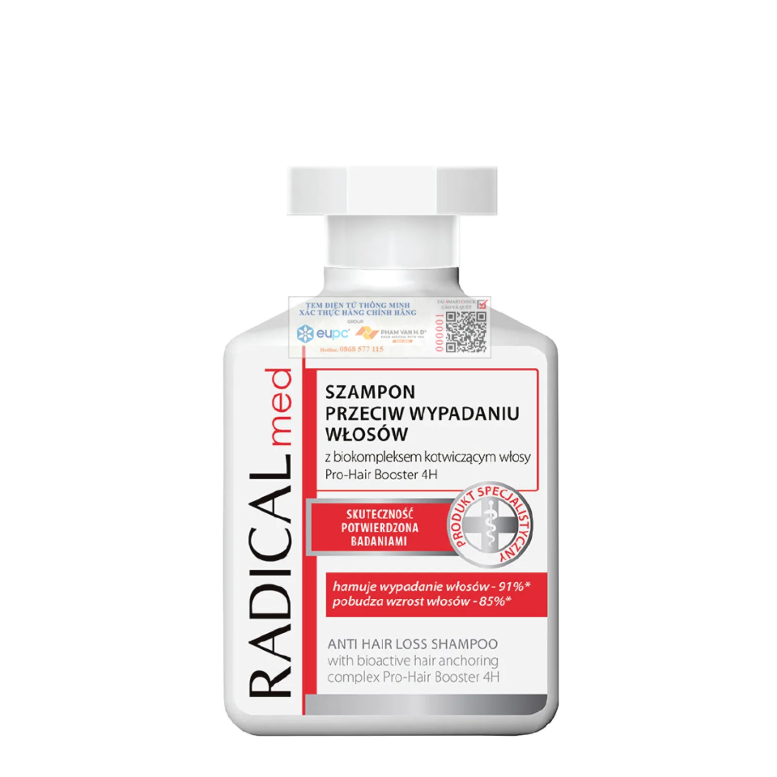 Radical Med Anti Hair Loss Shampoo 300ml - Dầu gội giúp ngừa rụng tóc