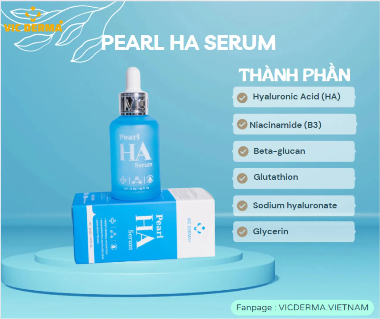 SERUM PEARL HA VIC DERMA+