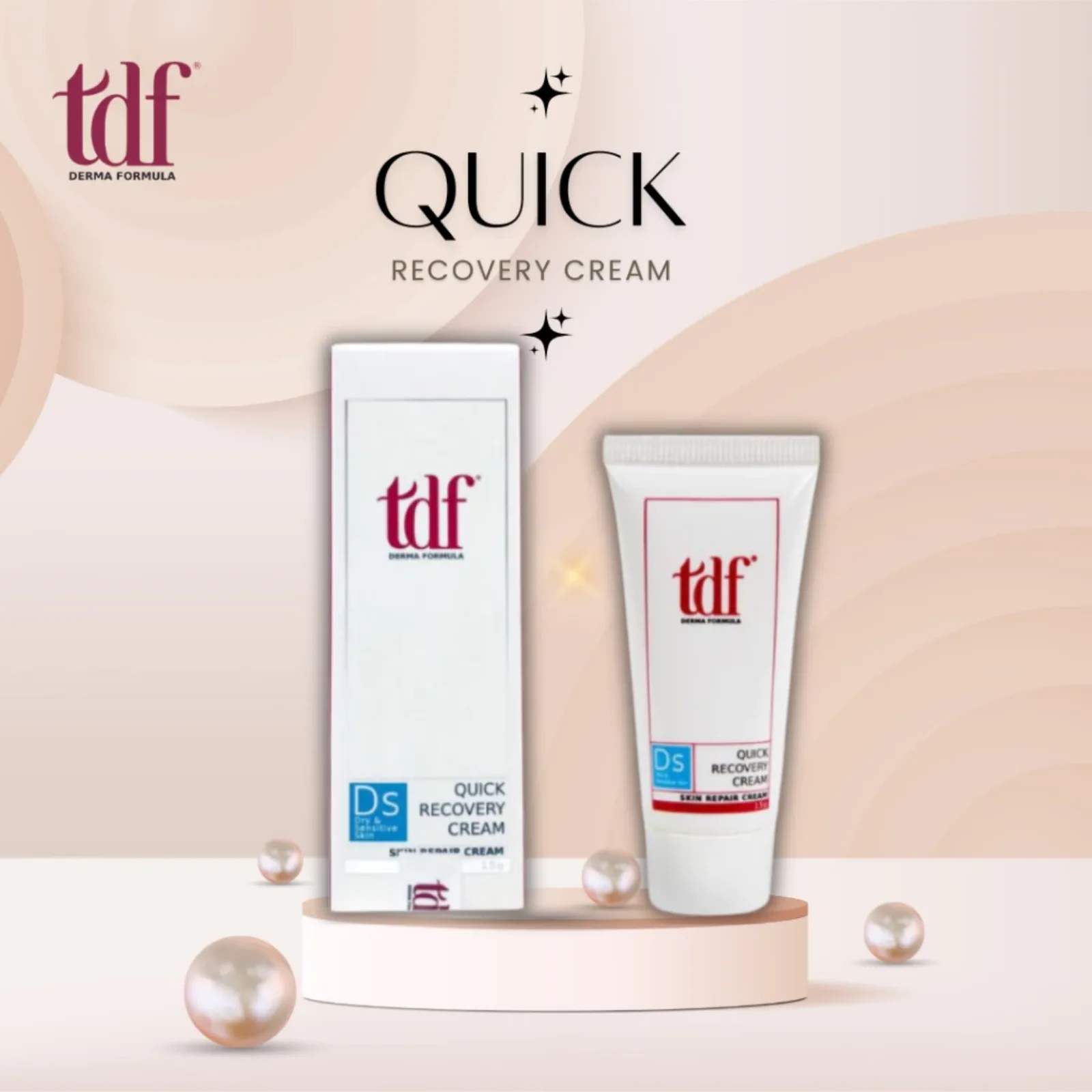TDF QUICK RECOVERY CREAM 15g - Siêu phục hồi và tái tạo da