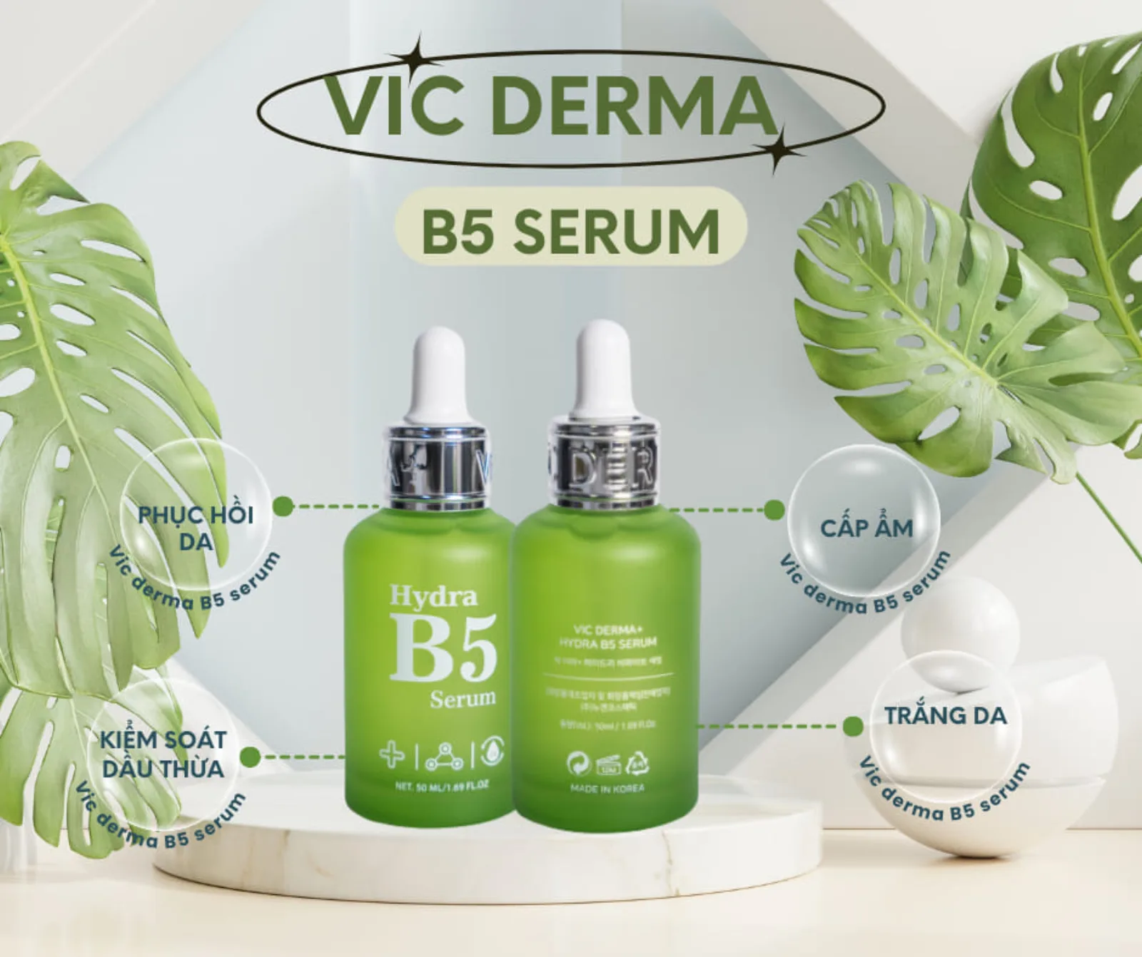 Vic Derma B5 - Serum Cấp Ẩm, Phục Hồi B5 50ml