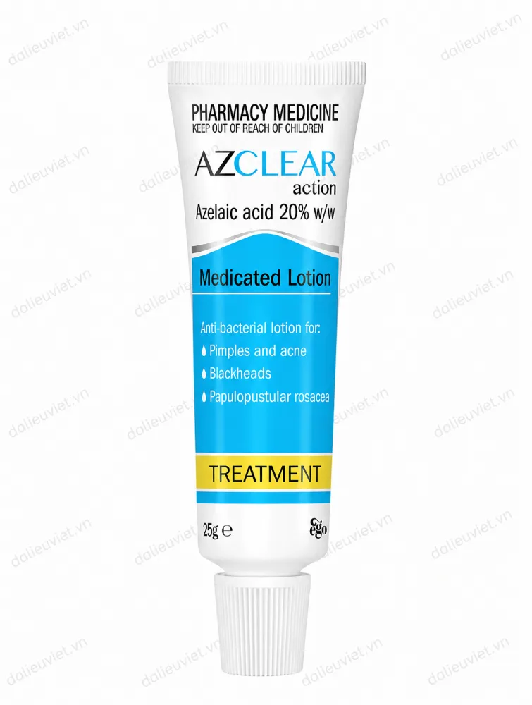 AZCLEAR ACTION AZELAIC ACID 20% 25g Kem hỗ trợ giảm mụn, ngừa thâm